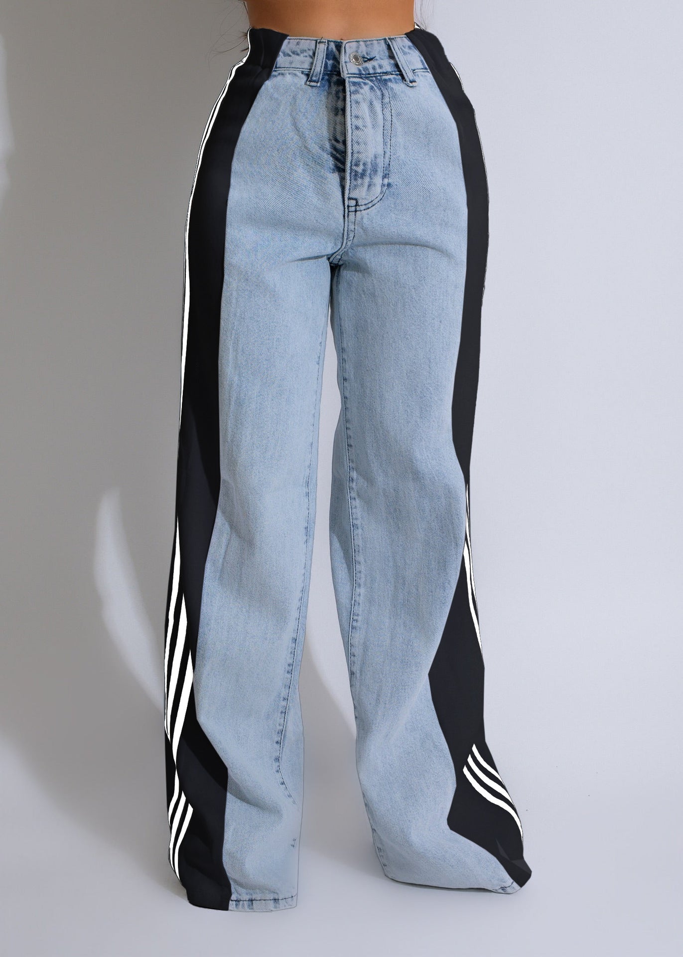 Hellblau Schwarz / XXL